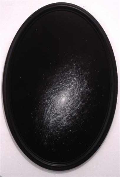 <span>Time And Again</span><br />2002 - 39&quot x 27&quot x 3&quot - bone dust on blackened aluminum panel